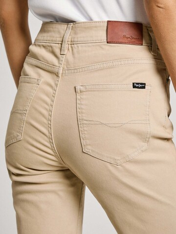 Pepe Jeans Slim fit Trousers 'Tessa' in Brown