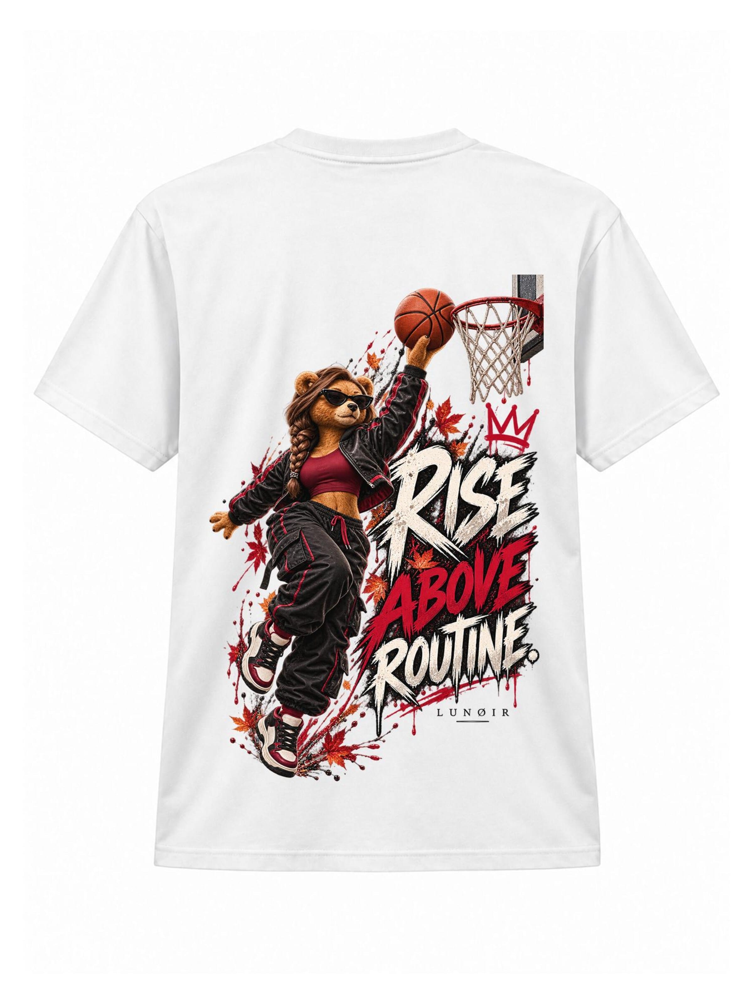 LUNØIR StudioMajica 'BOSS Femme Basketball Daily Rise' - bijela boja: prednji dio
