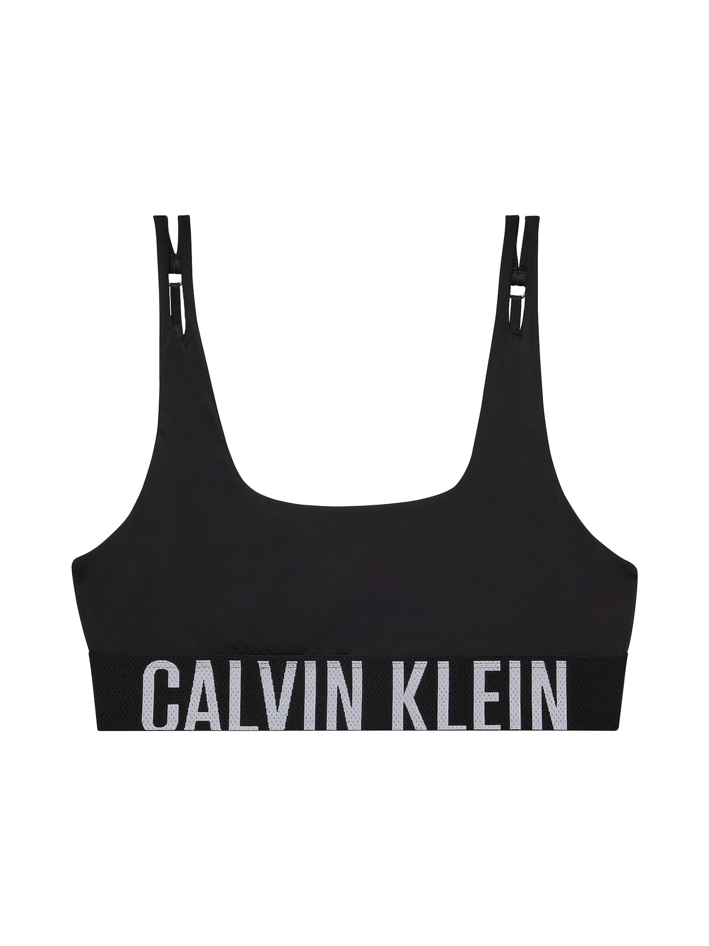 Bustier Soutien-gorge Calvin Klein en noir : devant