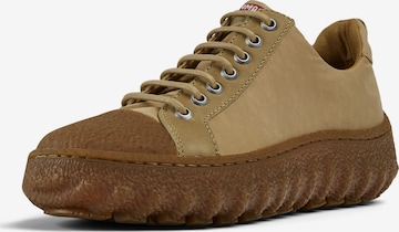 Chaussure à lacets ' Ground ' CAMPER en beige : devant