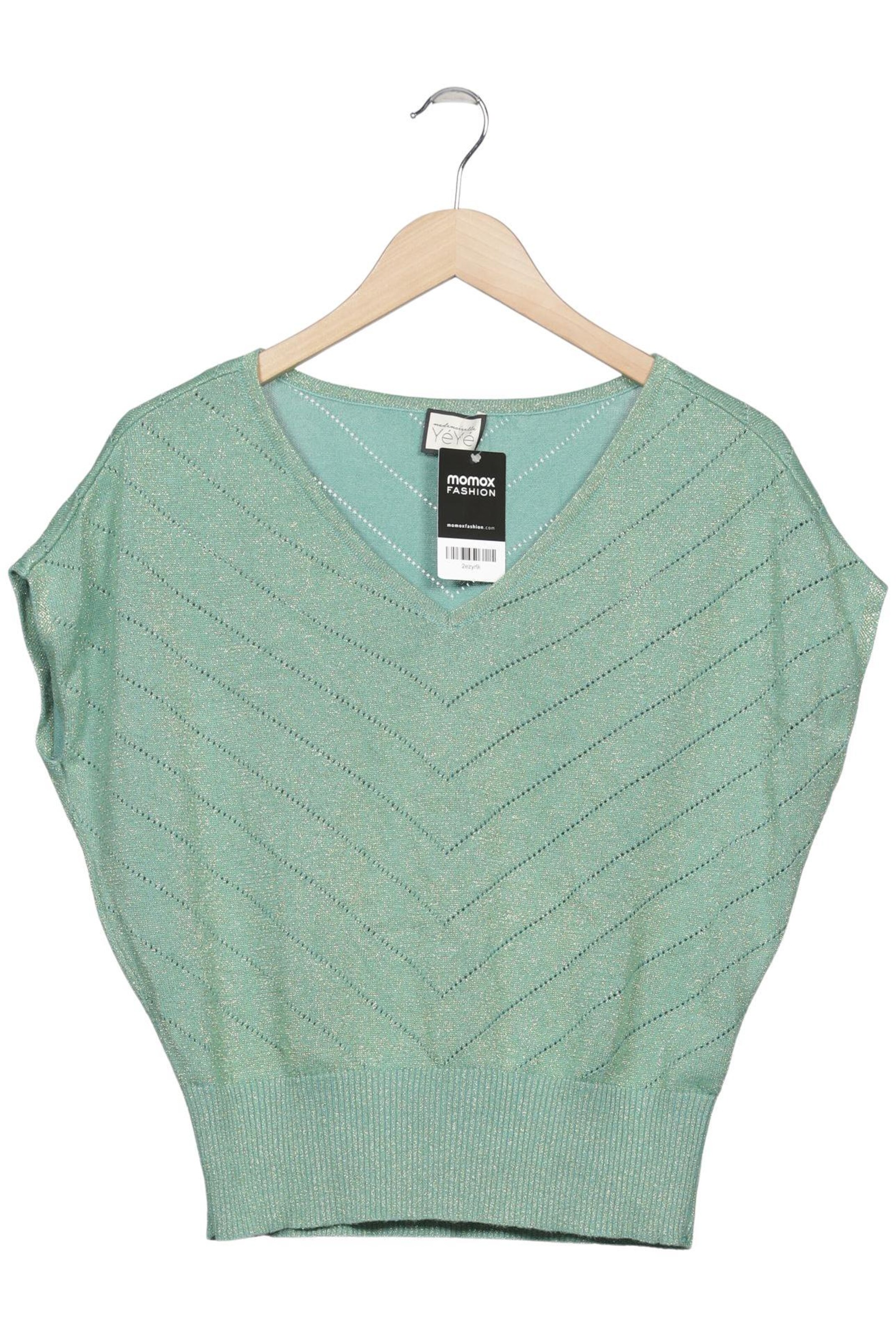 Mademoiselle YéYé Pullover L in Grün: Vorderseite