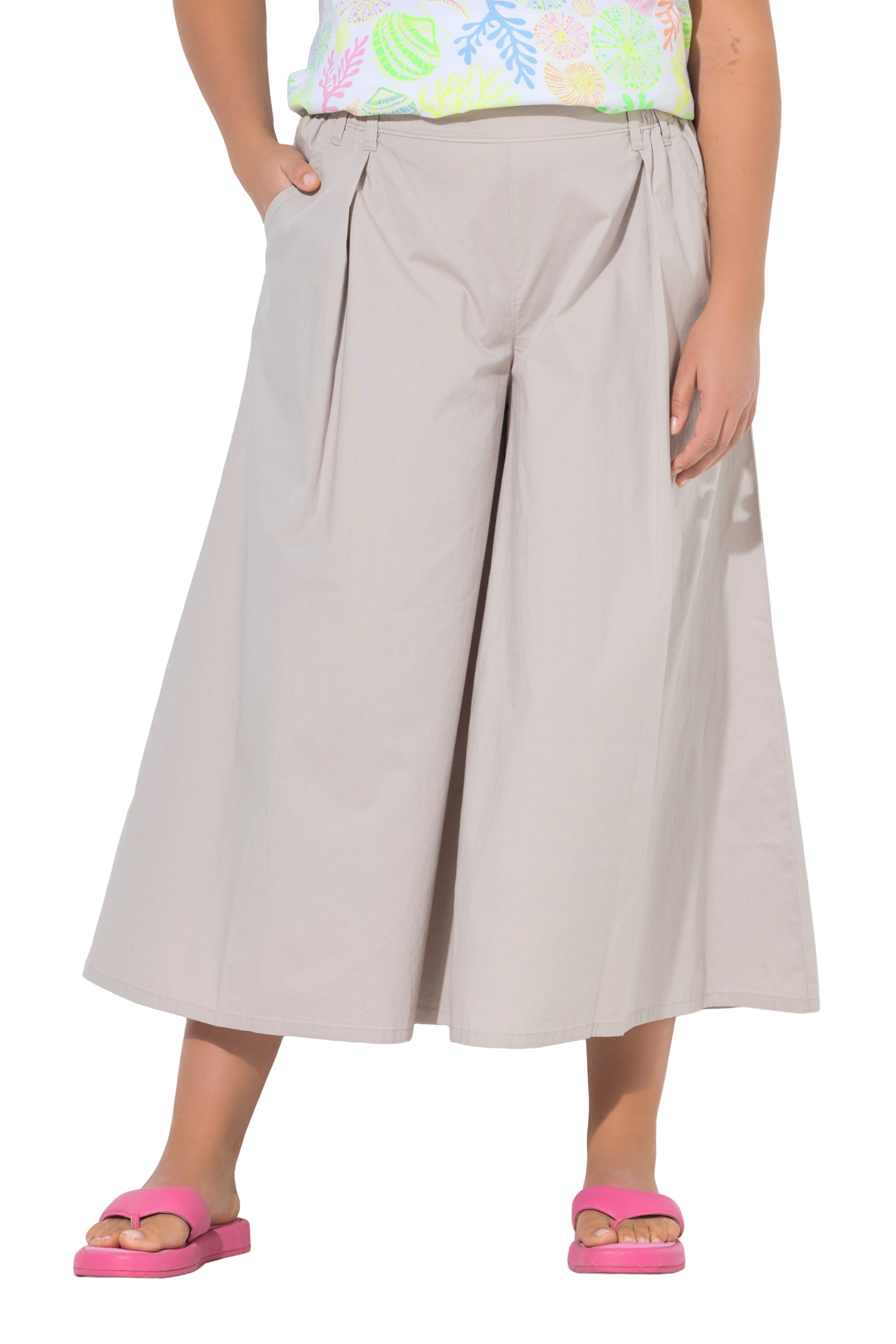 LAURASØN Loosefit Hose in Grau: Vorderseite
