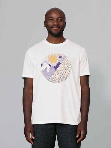 Watapparel Shirt 'Geometric Landscape 3' in Beige: front