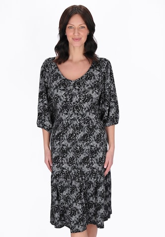 Robe Usha en noir : devant