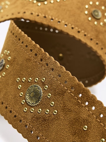 Bershka Gürtel 'CINTURON' in Braun