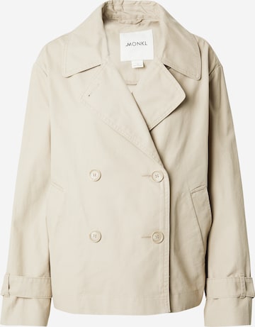 Monki Between-Season Jacket in Beige: front