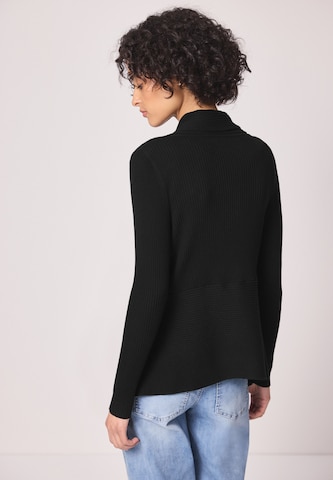STREET ONE Knit Cardigan in Black