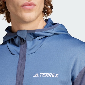 ADIDAS TERREX Funktionele fleece-jas 'Xperior' in Blauw