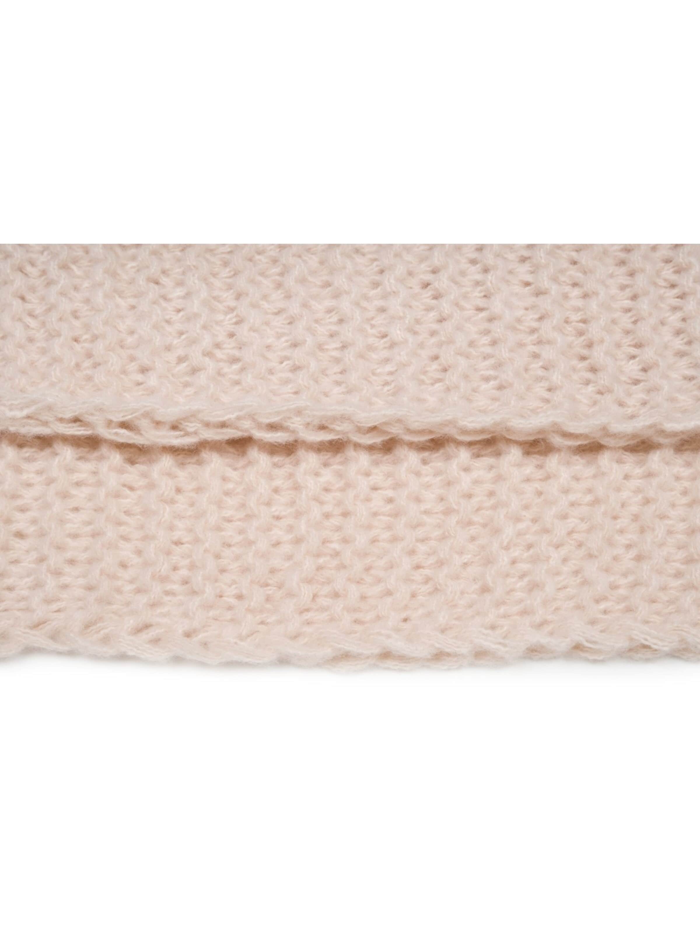 styleBREAKER Schlauchschal 'Strick Loop Wellenmuster'‌‌‌ in Beige
