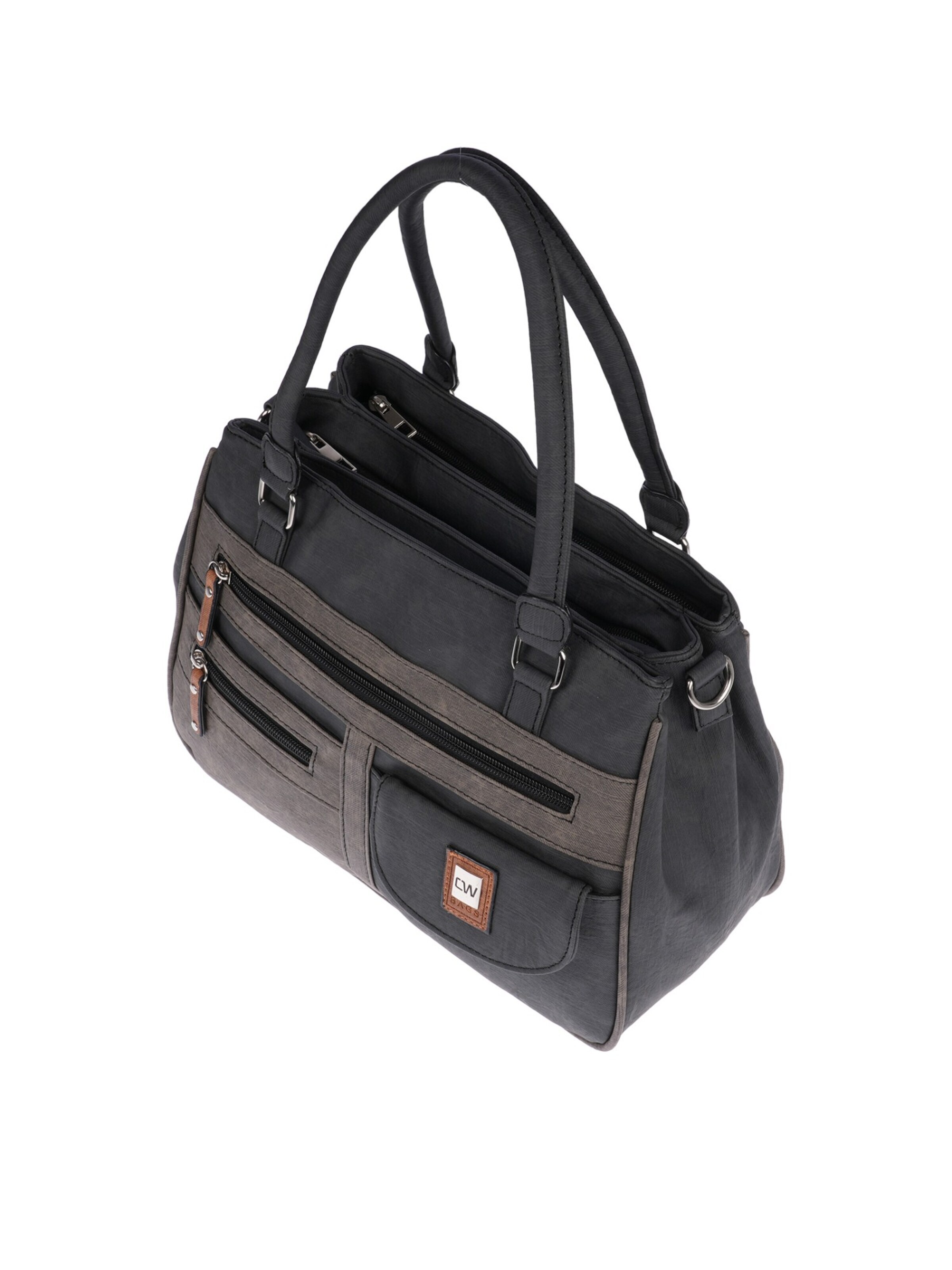 Christian Wippermann Handbag 'Große Damen Tasche Umhängetasche Schultertasche' in Black