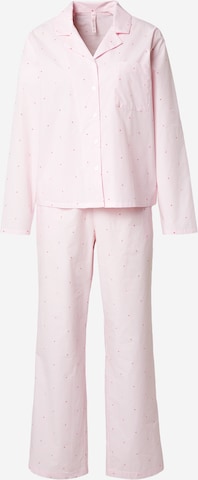 HunkemöllerPidžama - roza boja: prednji dio