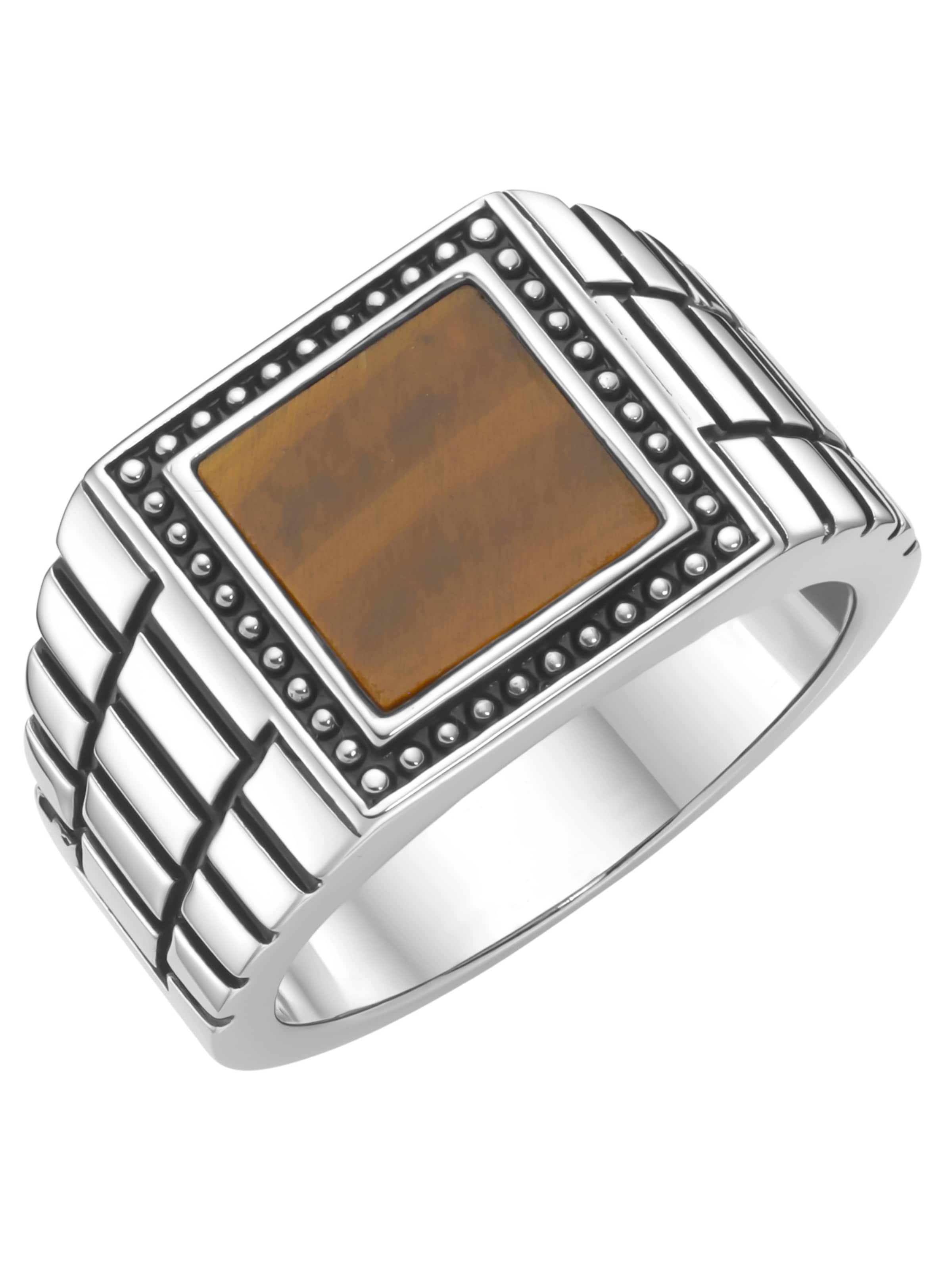 Anello di Giorgio Martello Milano in marrone: frontale