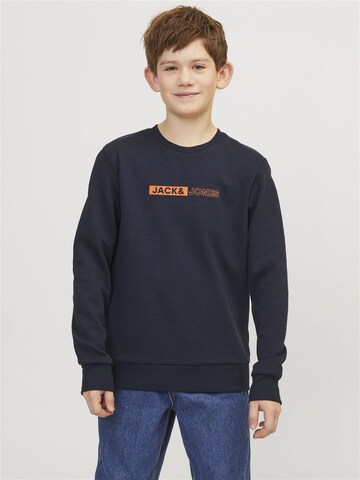 Sweat Jack & Jones Junior en bleu : devant