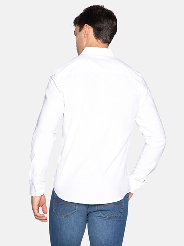 Threadbare Regular fit Button Up Shirt 'Beacon' in White