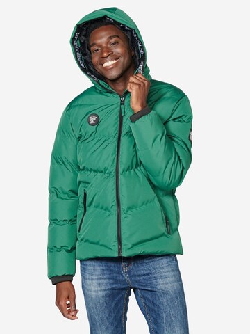 KOROSHI Zimní bunda – zelená