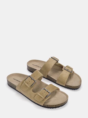 Pull&Bear Pantolette in Beige