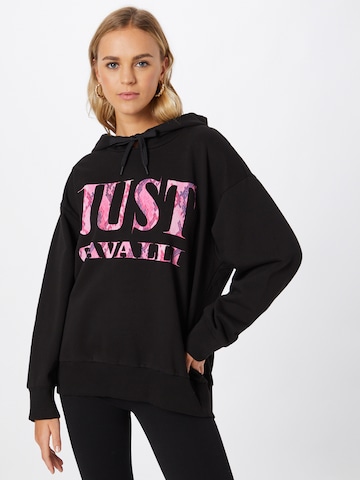 Just Cavalli Sweatshirt i svart: framsida