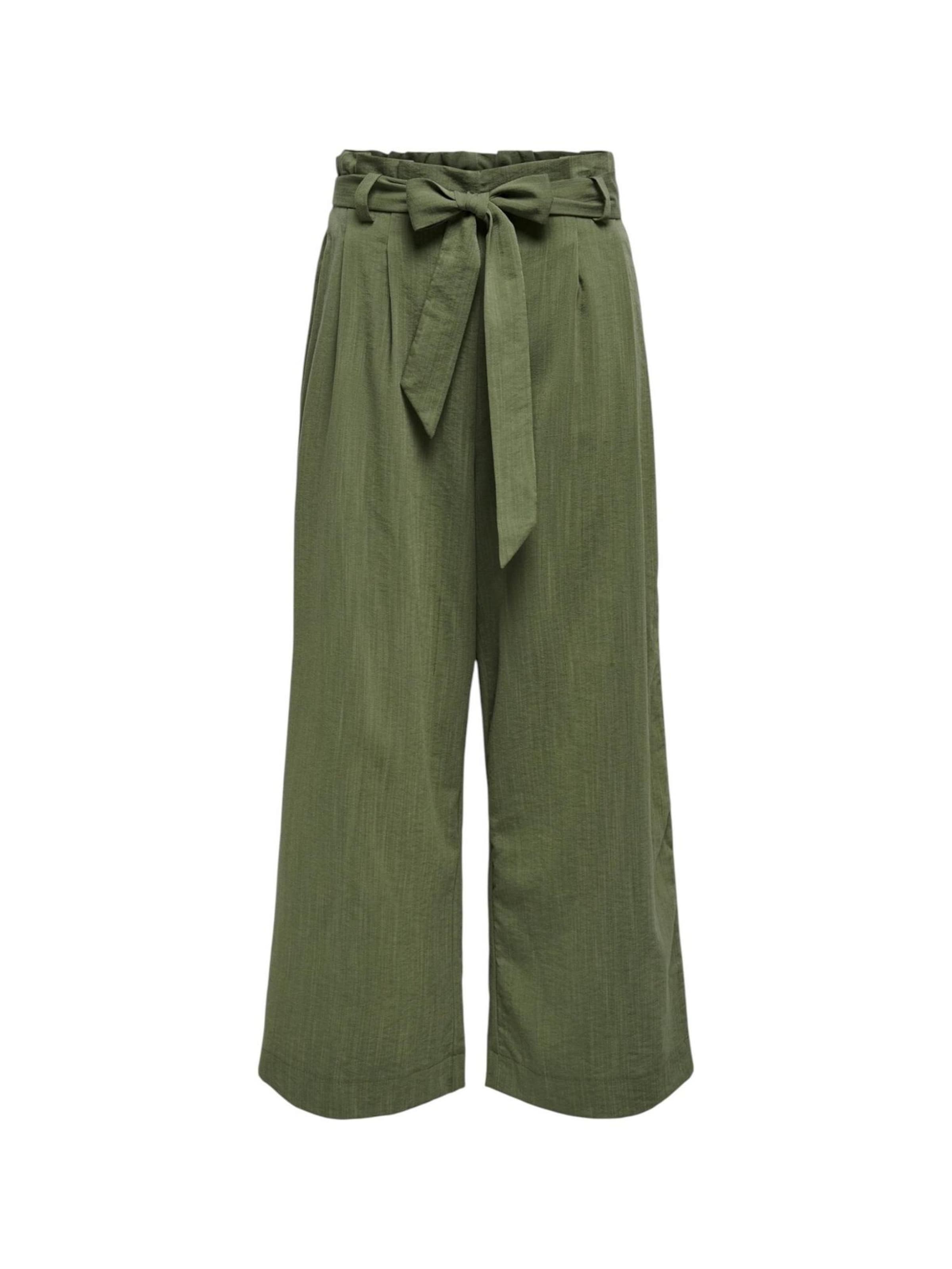 Wide leg Pantaloni 'Onlmarsa Solid Paperbag Wvn Noos 15269628' di ONLY in verde