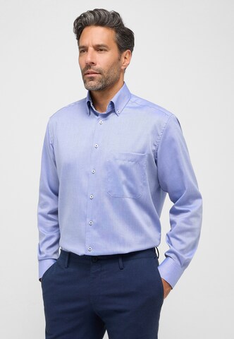 ETERNA Comfort fit Button Up Shirt in Blue: front