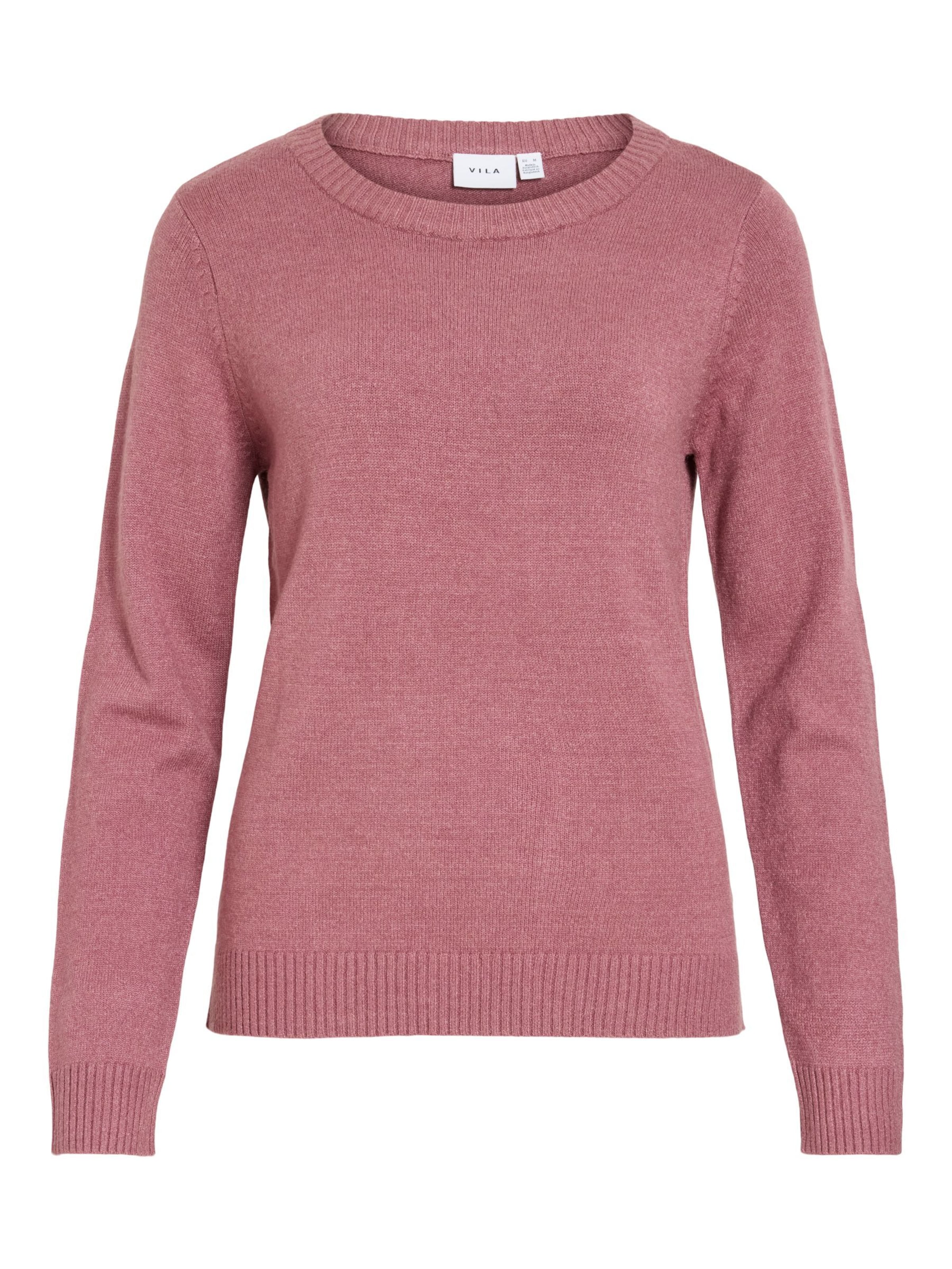 Pull-over 'VIRil' VILA en rose : devant