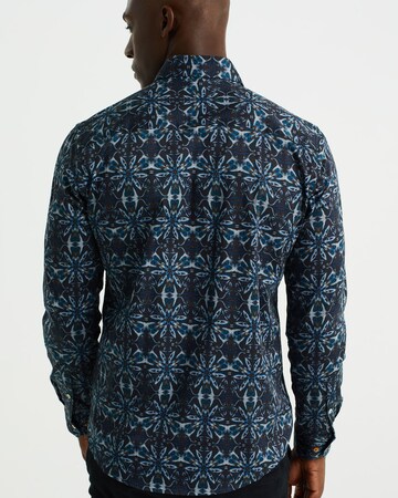 WE Fashion Slim Fit Skjorte i sort
