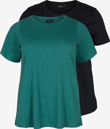 T-shirt Zizzi en vert : devant