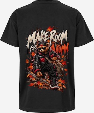 LUNØIR Studio Shirt 'BOSS Acorn Explorer' in Schwarz: Vorderseite