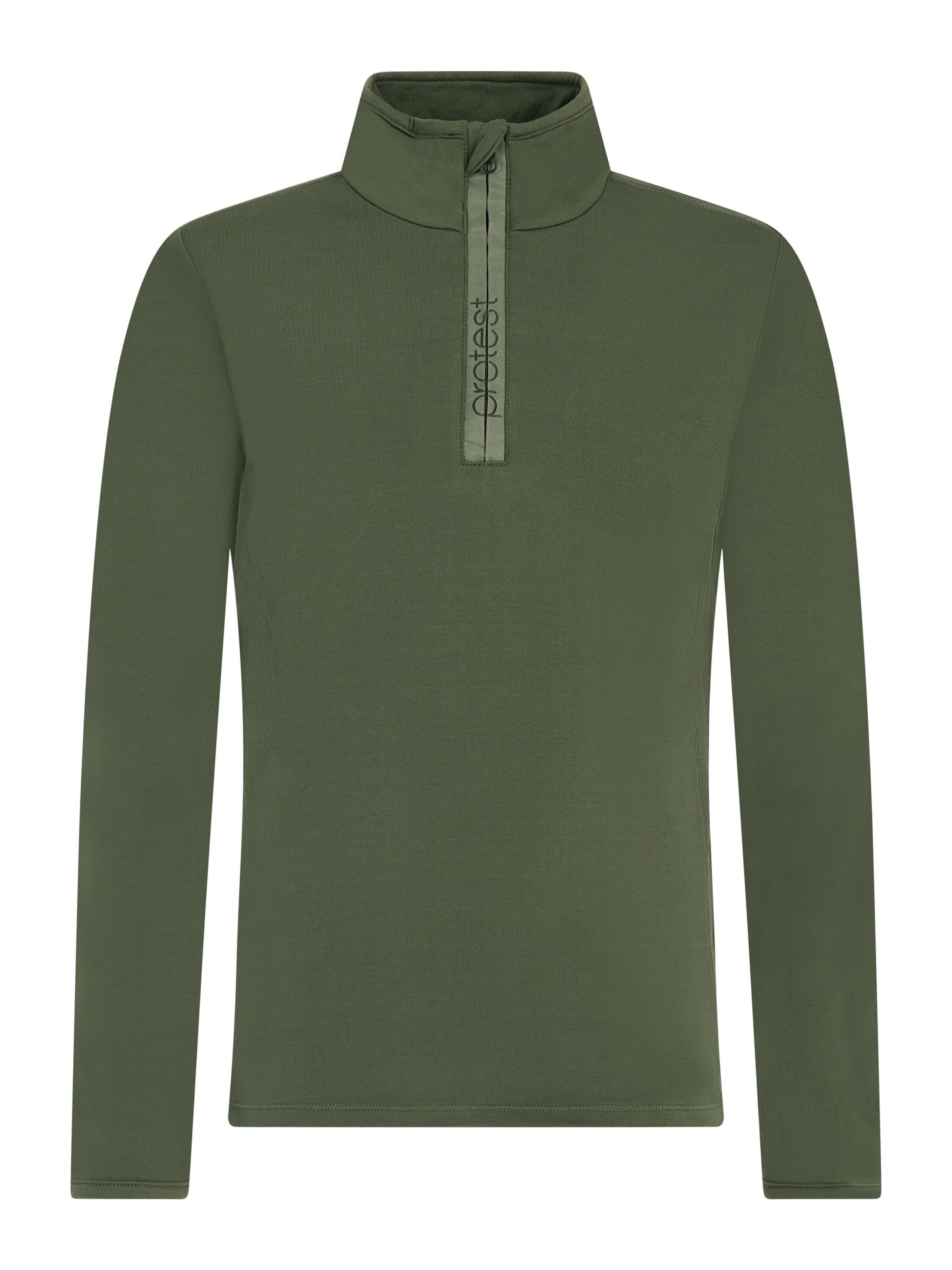 PROTEST Sportief sweatshirt 'REFABRIZOY JR' in Groen: voorkant