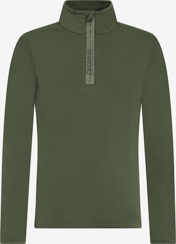 PROTEST Sportief sweatshirt 'REFABRIZOY JR' in Groen: voorkant