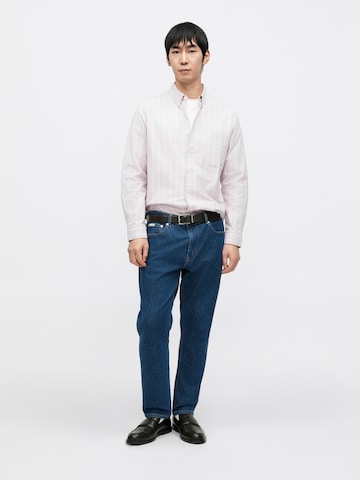 Calvin Klein Jeans Regular fit Button Up Shirt in Pink