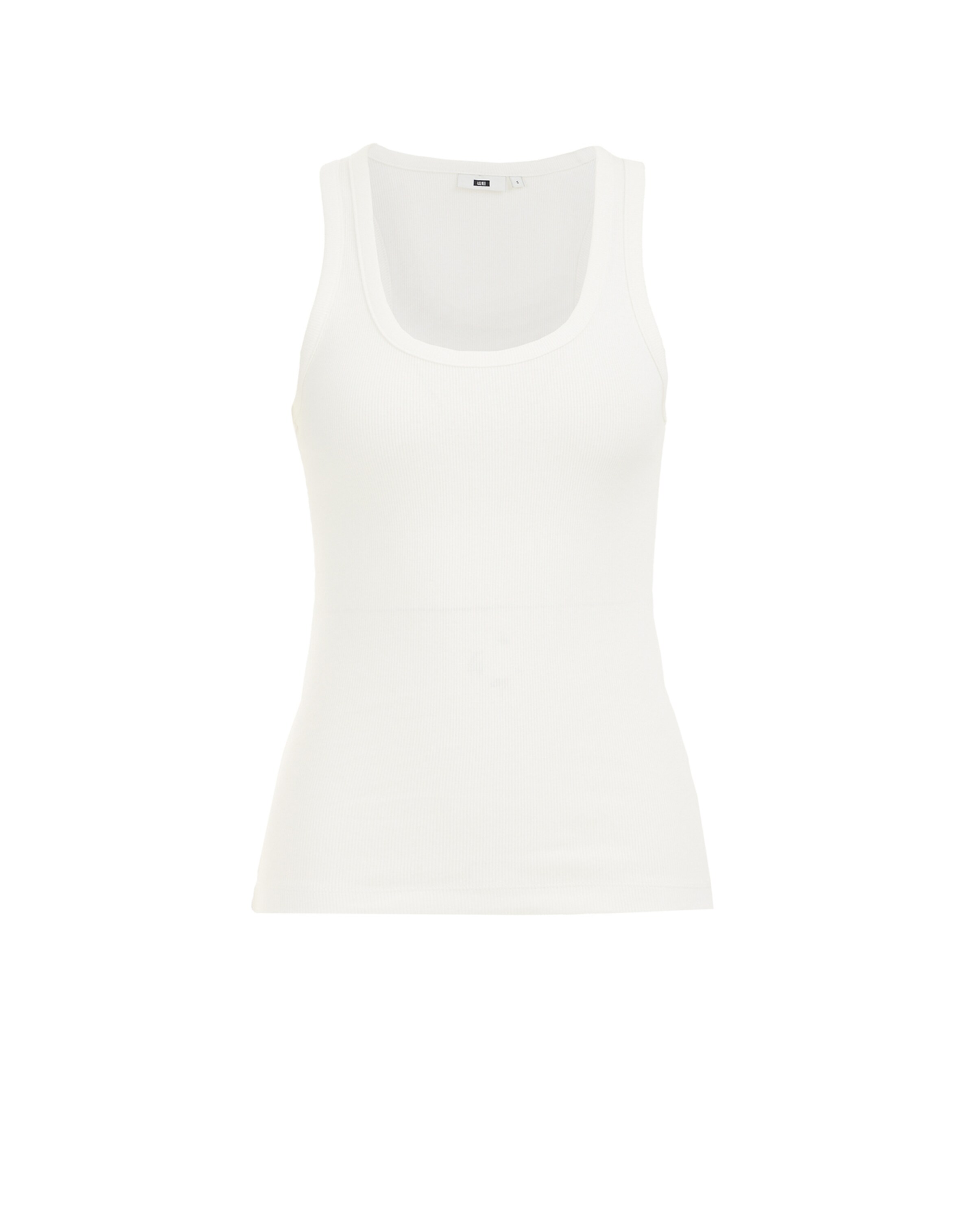 WE Fashion Топ в бяло: отпред