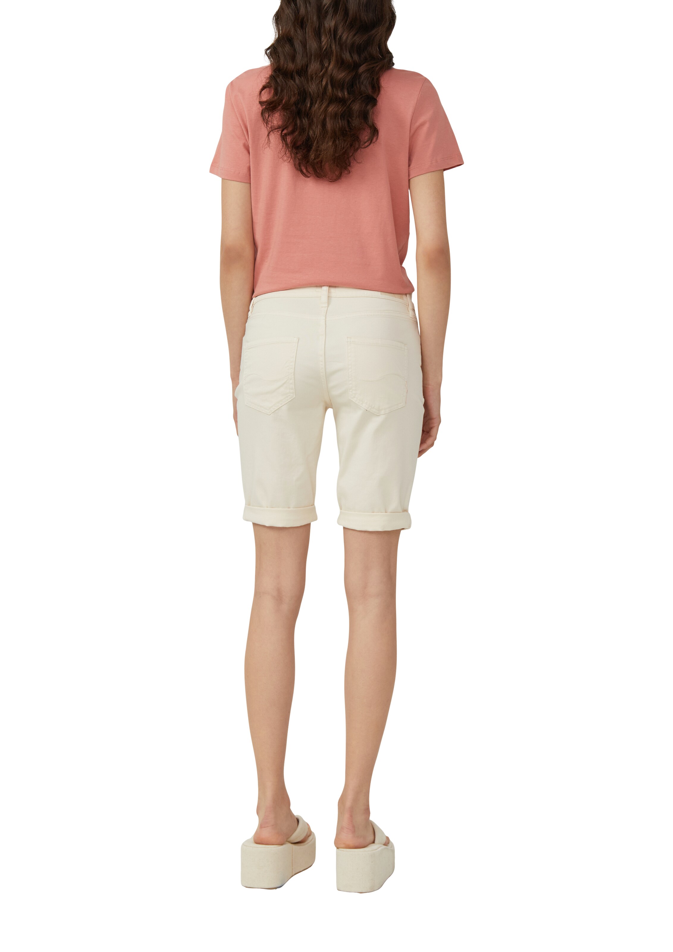 Coupe slim Jean 'Catie' QS en beige