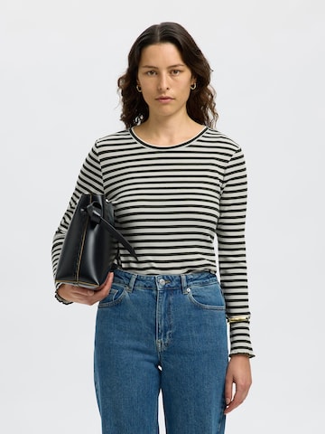 SELECTED - Camiseta 'SLFAnna' en verde: frente