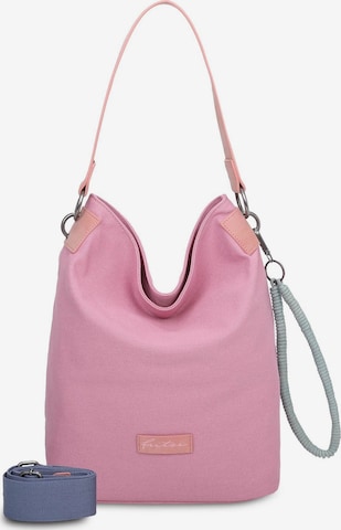 Fritzi aus Preußen Shoulder Bag 'Wudy' in Pink: front
