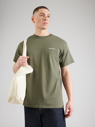 Carhartt WIP - Camisa em verde: frente