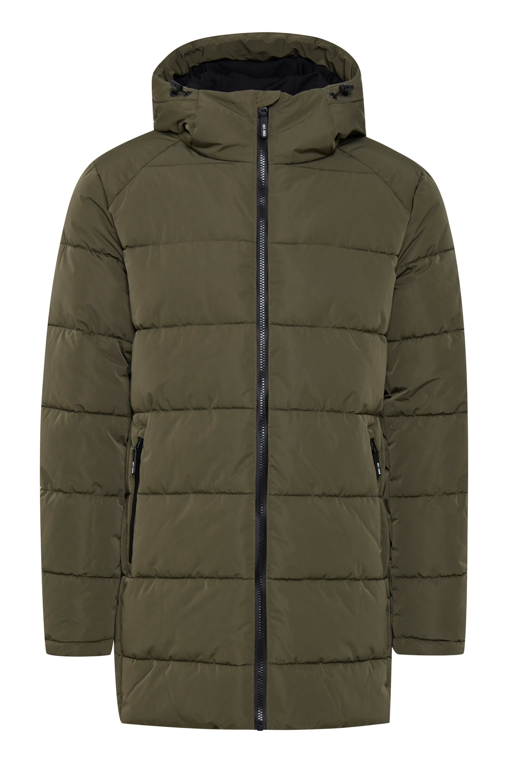 INDICODE JEANS - Parka de inverno 'Hersh' em verde: frente