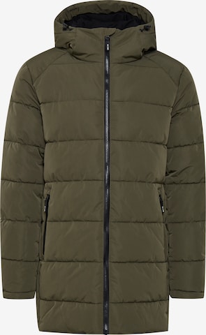 INDICODE JEANS Winter Jacket 'Hersh' in Green: front