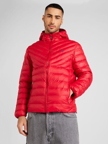 Polo Ralph Lauren Φθινοπωρινό και ανοιξιάτικο μπουφάν 'TERRA' σε κόκκινο: μπροστά