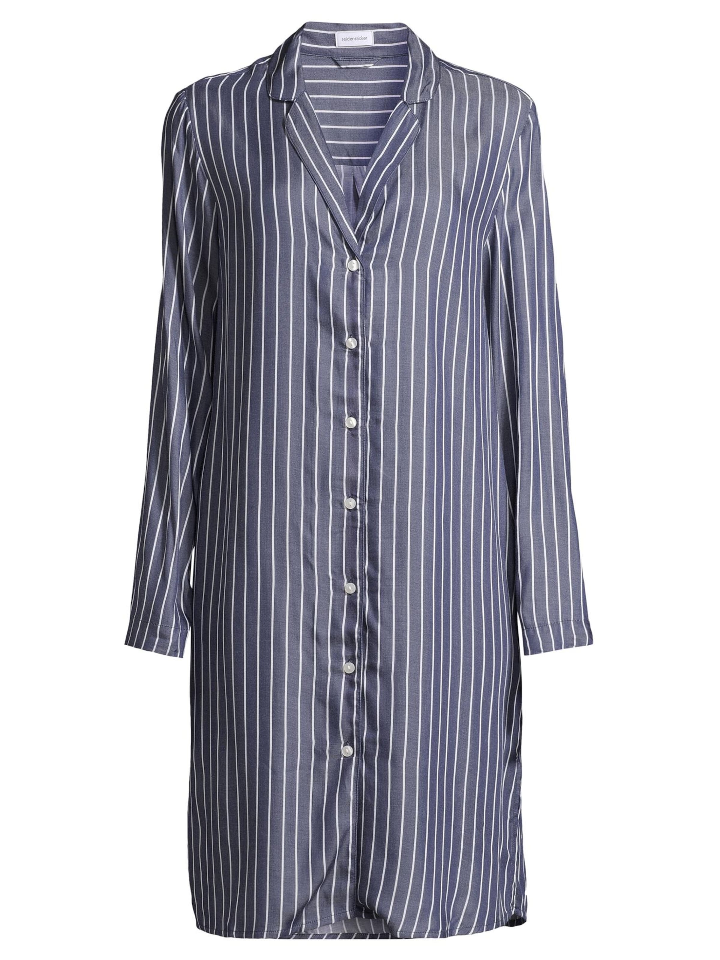 SEIDENSTICKER Nightgown 'Classic Web' in Blue: front