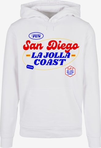 F4NT4STIC Sweatshirt 'Animal Galore' in Wit: voorkant