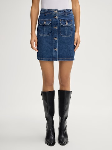 JOOP! Jeans Rok 'Rosa' in Blauw: voorkant