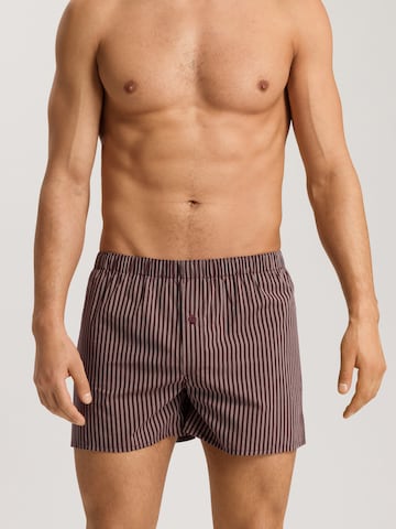 Hanro Boxershorts ' Fancy Woven ' in Rood