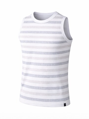 PANTONECLO Weste 'Pantoneclo Men’s Crew Neck Vest' in Weiß: Vorderseite