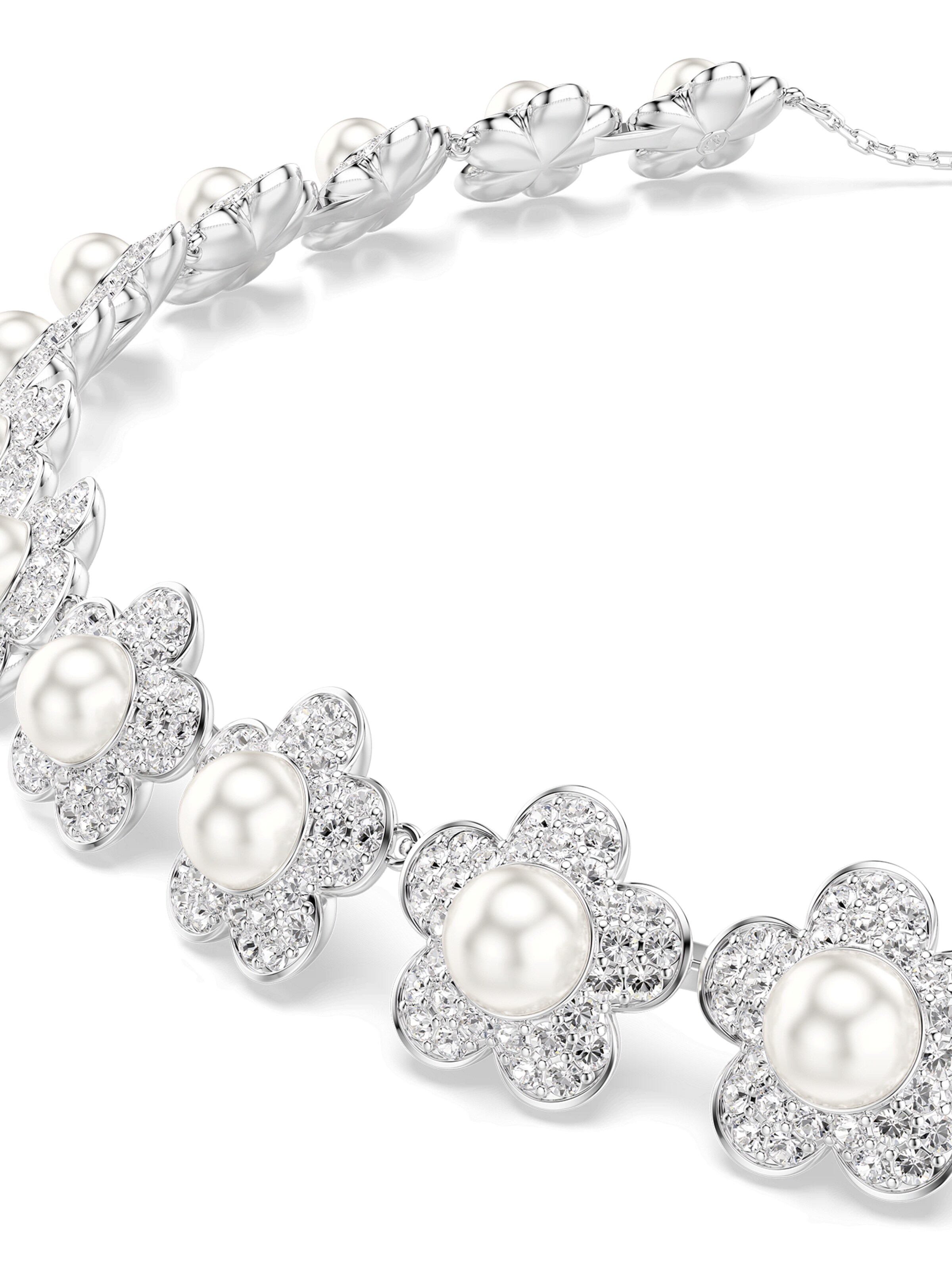 Swarovski Kette in Weiß