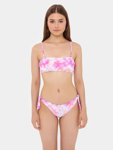 Hiccup - Bandeau Biquíni em rosa: frente
