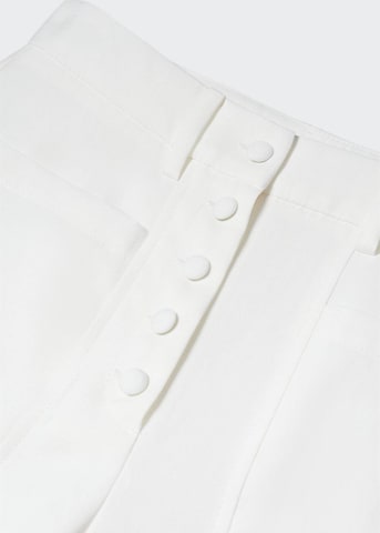 MANGO Широка кройка Панталон в бяло