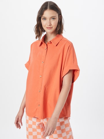 Camicia da donna 'Ninni' di Monki in arancione: frontale