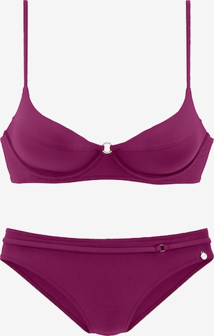 Bikini LASCANA en violet : devant