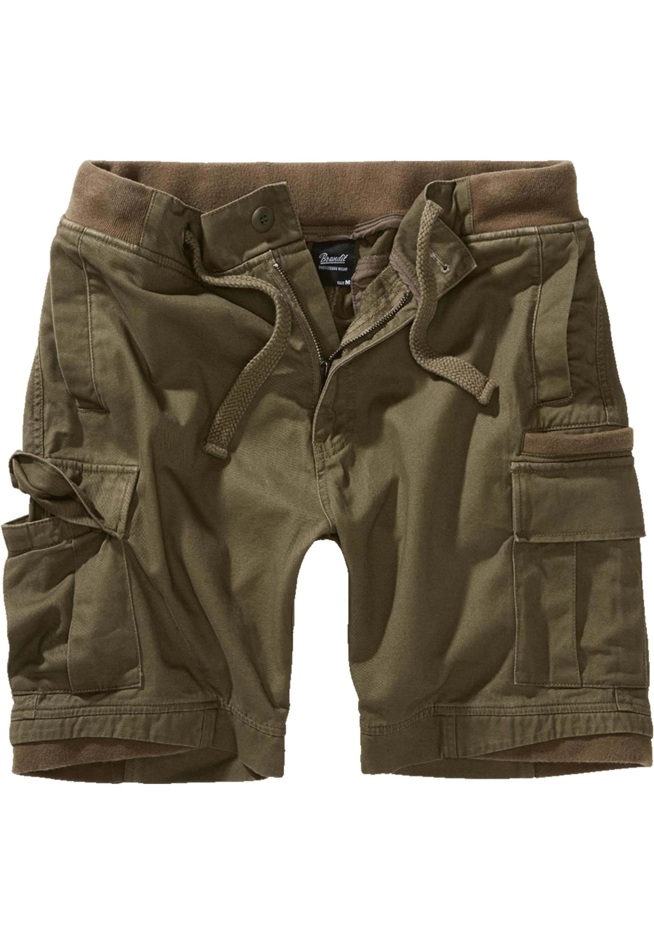 Brandit Cargo trousers 'Packham' in Green: front