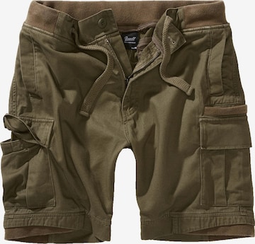 Brandit Regular Cargo trousers 'Packham' in Green: front